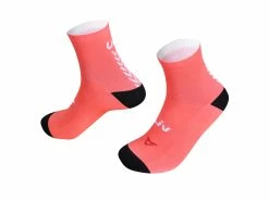 Chaussettes Liv Custom -Accessoires Vélo Soldes CustomSocks Coral Front